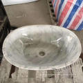 Newest Design Factory Supply Marble Toilet Sink carara white